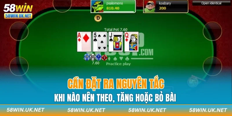 Cần đặt ra nguyên tắc khi nào nên theo, tăng hoặc bỏ bài