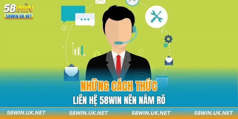 Những cách thức liên hệ 58WIN nên nắm rõ